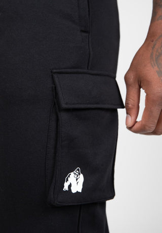 Gorilla Wear Hudson Cargo Sweatpants - Black - Urban Gym Wear