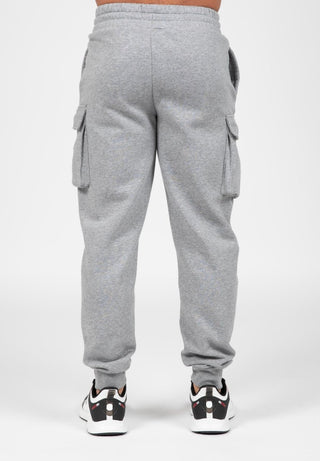 Gorilla Wear Hudson Cargo Sweatpants - Grey Melange - Urban Gym Wear