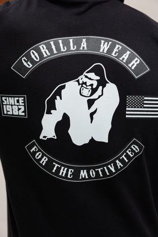 Gorilla Wear Huntley Sleeveless Hoodie - Black - Urban Gym Wear