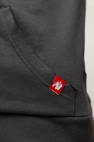 Gorilla Wear Huntley Sleeveless Hoodie - Dark Grey - Urban Gym Wear