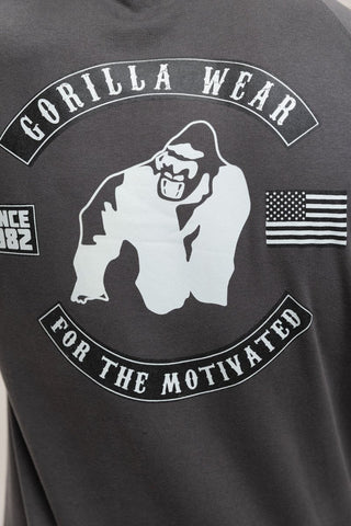 Gorilla Wear Huntley Sleeveless Hoodie - Dark Grey - Urban Gym Wear