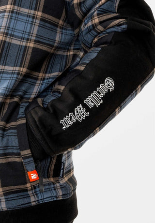 Gorilla Wear Kenton Zipped Jacket - Black/Blue - Urban Gym Wear