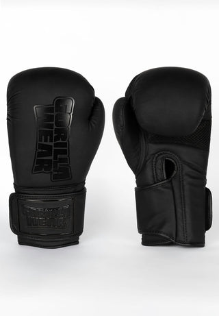 Gorilla Wear Kodiak Boxing Gloves - Black - Urban Gym Wear