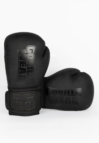 Gorilla Wear Kodiak Boxing Gloves - Black - Urban Gym Wear