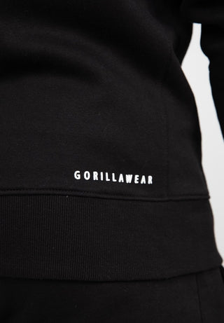 Gorilla Wear Leon Zipped Hoodie - Black - Urban Gym Wear