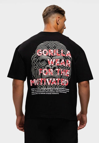 Gorilla Wear Macon Oversized T-Shirt - Black - Urban Gym Wear
