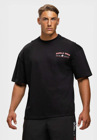 Gorilla Wear Macon Oversized T-Shirt - Black - Urban Gym Wear