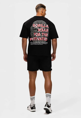 Gorilla Wear Macon Oversized T-Shirt - Black - Urban Gym Wear
