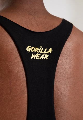 Gorilla Wear Melrose Stringer - Black/Gold - Urban Gym Wear