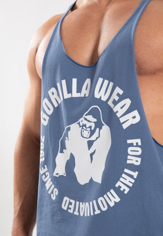 Gorilla Wear Melrose Stringer - Coronet Blue - Urban Gym Wear