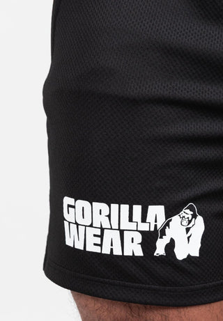Gorilla Wear Miles Mesh Shorts - Black - Urban Gym Wear