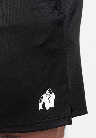 Gorilla Wear Miles Mesh Shorts - Black - Urban Gym Wear