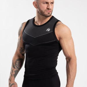 Gorilla Wear Norton Seamless Tank Top - Black - Urban Gym Wear