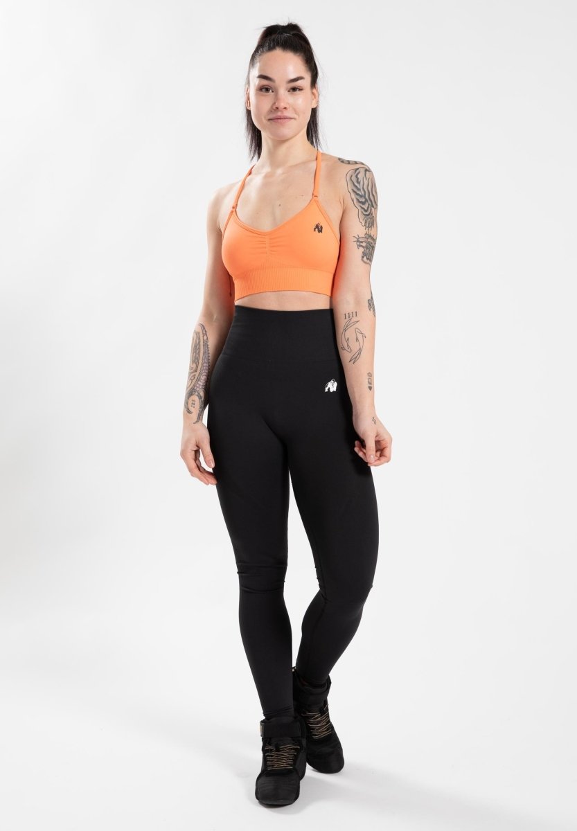 Gorilla Wear Olivia Seamless Leggings - Black - Urban Gym Wear