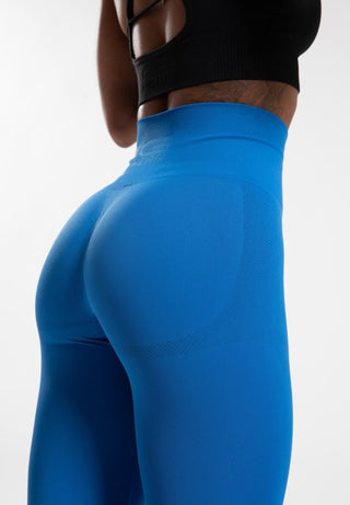 Gorilla Wear Olivia Seamless Leggings - Blue - Urban Gym Wear