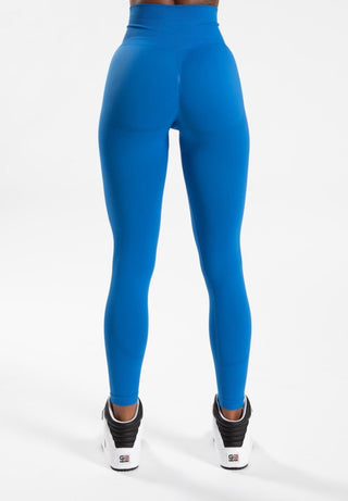 Gorilla Wear Olivia Seamless Leggings - Blue - Urban Gym Wear