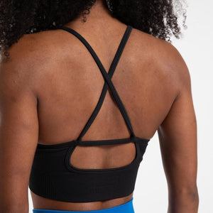 Gorilla Wear Olivia Seamless Sports Bra - Black - Urban Gym Wear