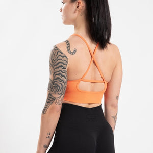 Gorilla Wear Olivia Seamless Sports Bra - Peach - Urban Gym Wear