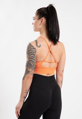 Gorilla Wear Olivia Seamless Sports Bra - Peach - Urban Gym Wear