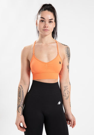 Gorilla Wear Olivia Seamless Sports Bra - Peach - Urban Gym Wear