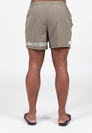 Gorilla Wear Otis Swim Shorts - Army Green - Urban Gym Wear