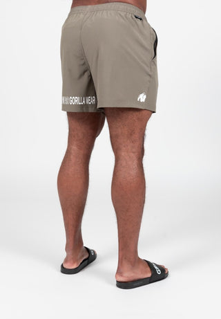 Gorilla Wear Otis Swim Shorts - Army Green - Urban Gym Wear