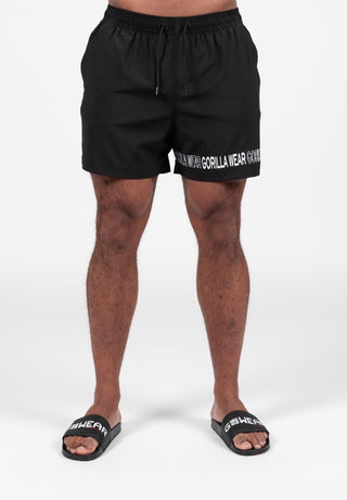 Gorilla Wear Otis Swim Shorts - Black - Urban Gym Wear
