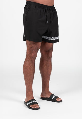 Gorilla Wear Otis Swim Shorts - Black - Urban Gym Wear