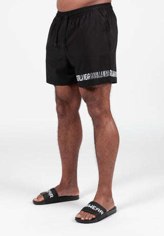 Gorilla Wear Otis Swim Shorts - Black - Urban Gym Wear