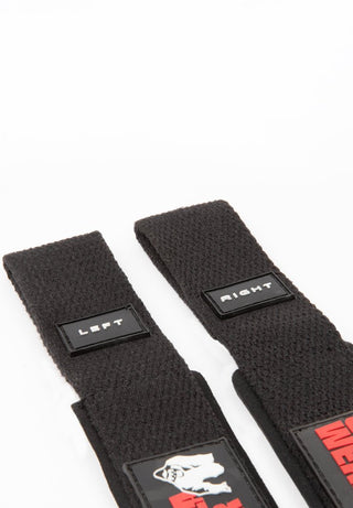 Gorilla Wear Padded Silicone Lifting Straps - Black - Urban Gym Wear