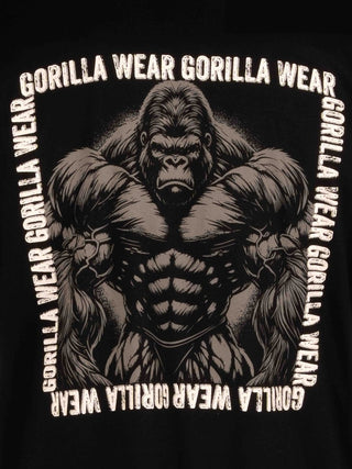 Gorilla Wear Phillip Oversized T-Shirt - Black - Urban Gym Wear