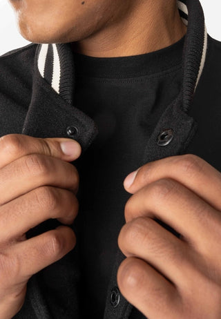 Gorilla Wear Saint Louis Varsity Jacket - Black - Urban Gym Wear