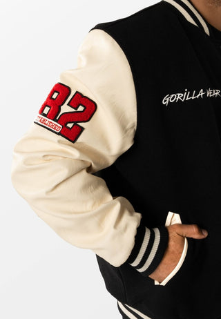Gorilla Wear Saint Louis Varsity Jacket - Black - Urban Gym Wear