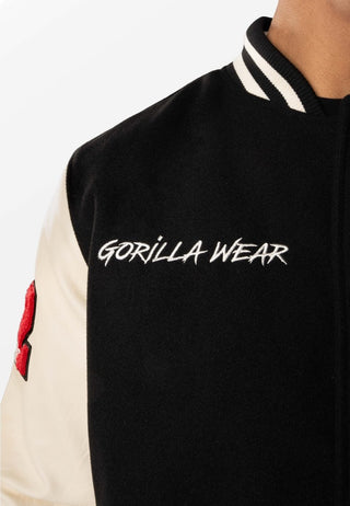 Gorilla Wear Saint Louis Varsity Jacket - Black - Urban Gym Wear