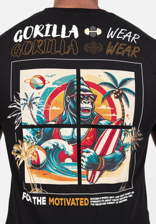 Gorilla Wear Santa Cruz T-Shirt - Black - Urban Gym Wear
