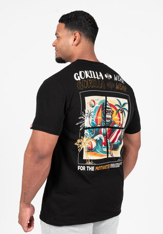 Gorilla Wear Santa Cruz T-Shirt - Black - Urban Gym Wear
