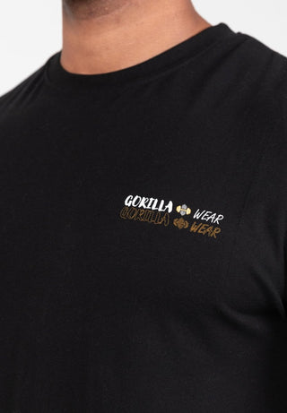Gorilla Wear Santa Cruz T-Shirt - Black - Urban Gym Wear