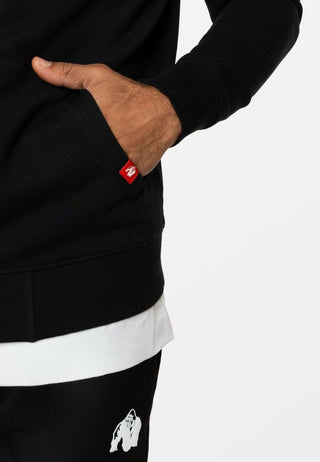 Gorilla Wear Scofield Zipped Hoodie - Black - Urban Gym Wear