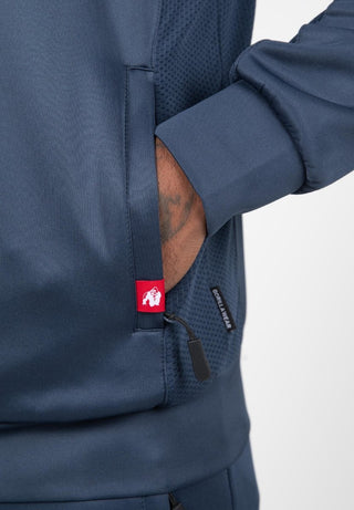 Gorilla Wear Tennessee Track Jacket - Navy - Urban Gym Wear