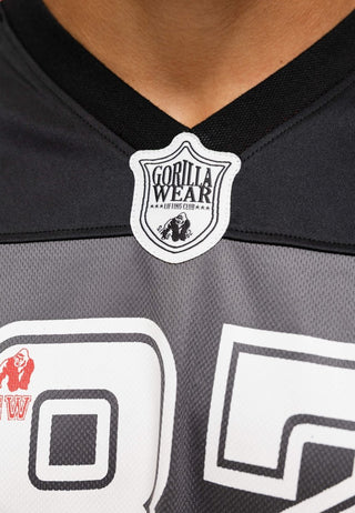 Gorilla Wear Tyler Football Jersey - Black/White - Urban Gym Wear