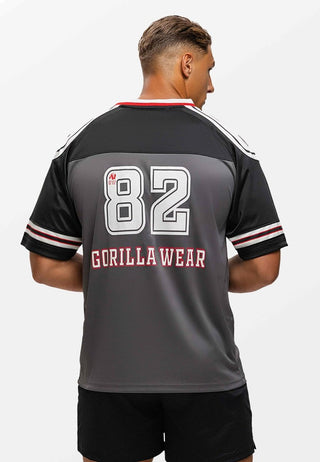 Gorilla Wear Tyler Football Jersey - Black/White - Urban Gym Wear