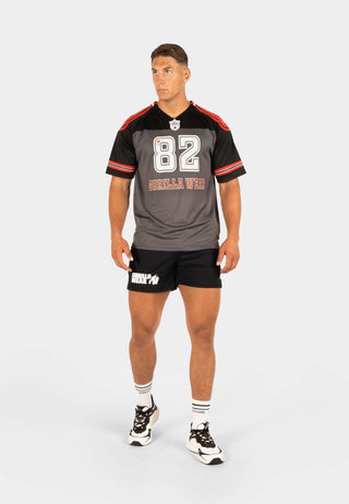 Gorilla Wear Tyler Football Jersey - Black/White - Urban Gym Wear
