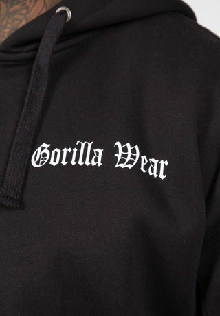 Gorilla Wear Utah Zipped Hoodie - Black - Urban Gym Wear