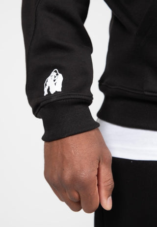 Gorilla Wear Utah Zipped Hoodie - Black - Urban Gym Wear