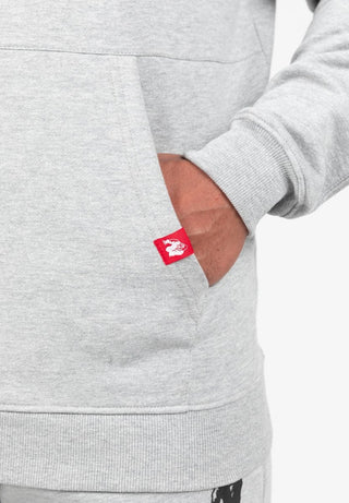 Gorilla Wear Utah Zipped Hoodie - Light Grey Melange - Urban Gym Wear