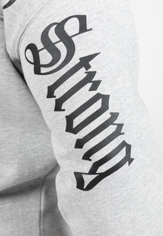 Gorilla Wear Utah Zipped Hoodie - Light Grey Melange - Urban Gym Wear