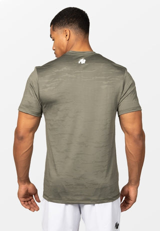Gorilla Wear Westley T-Shirt - Army Green - Urban Gym Wear
