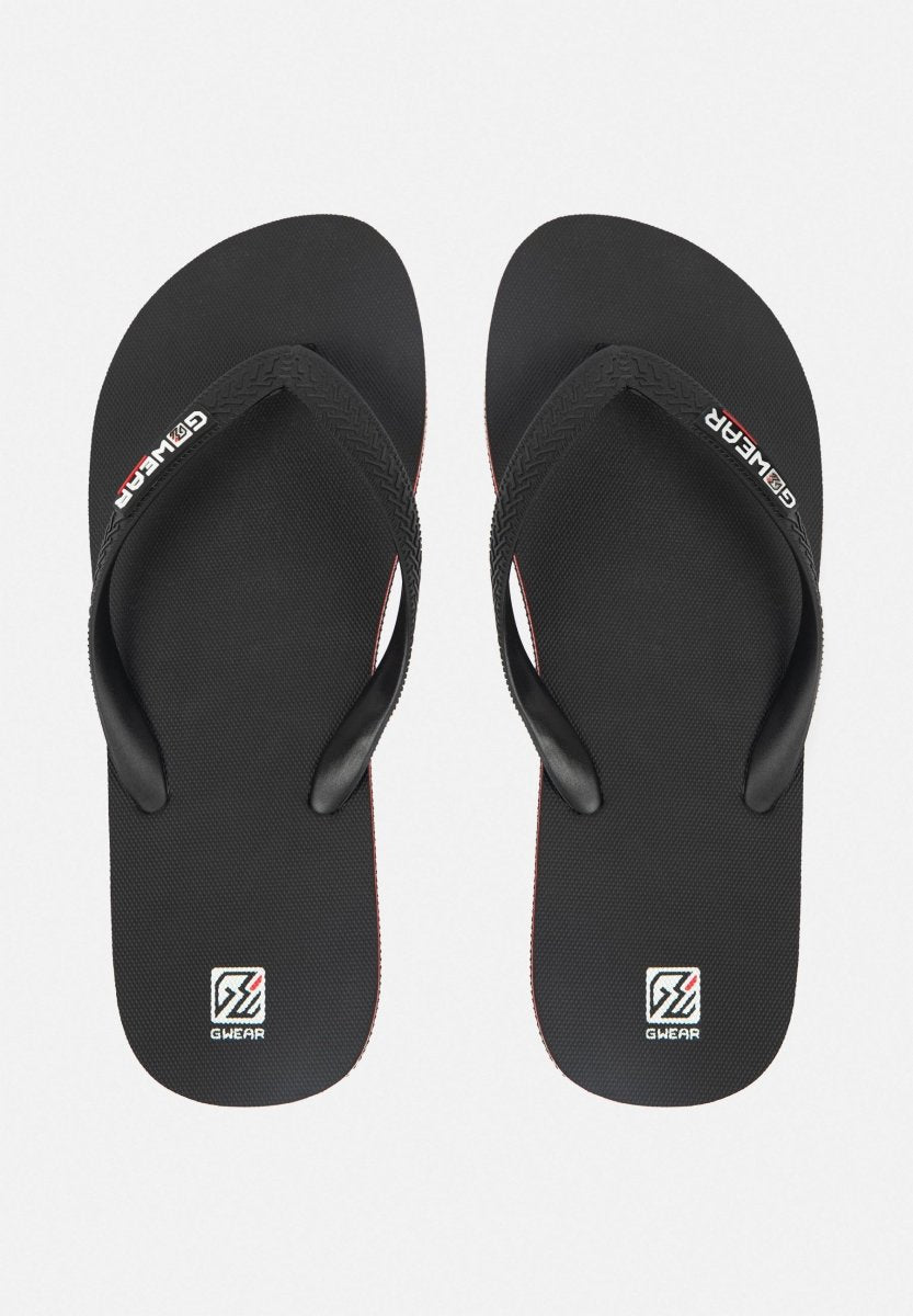 Gwear Flip-Flops - Black - Urban Gym Wear