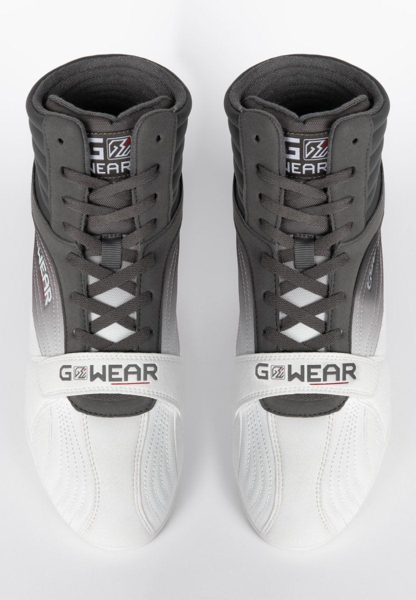 GWEAR Performance High Tops - White/Grey - Urban Gym Wear