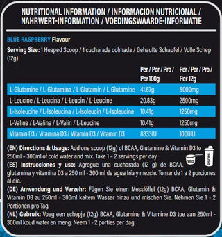 NXT Nutrition BCAA Glutamine Vitamin D 360g - Urban Gym Wear